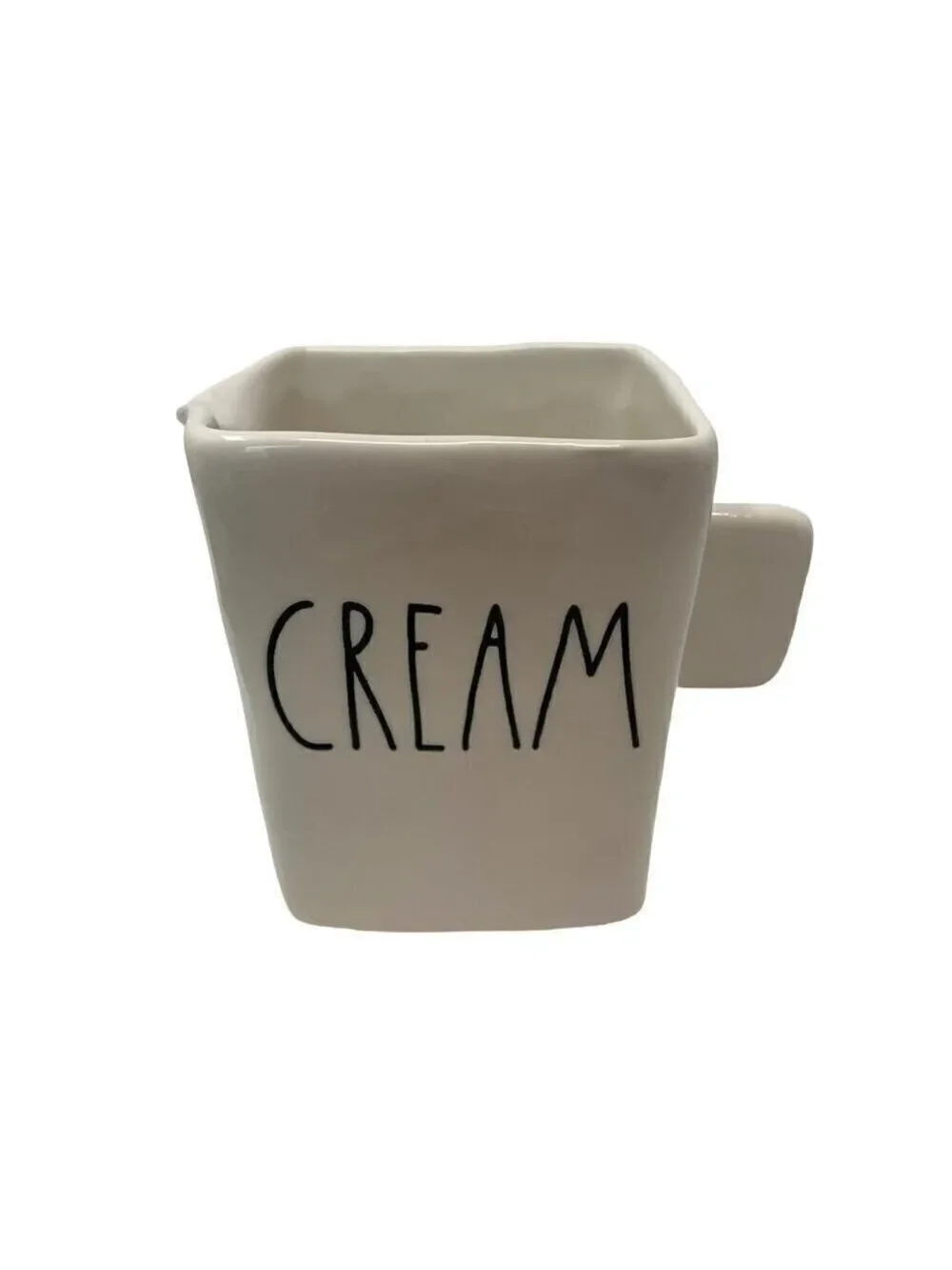 Rae Dunn CREAM White Ceramic Stoneware Coffee LL Large Letters Farmhouse Coffee